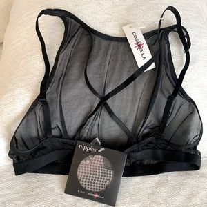 Cosabella Bra sheer with stickers NWT